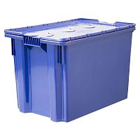 Ящик с крышкой 400x400x600 Futura Zip Safe PRO 605-1М п/э, сплошной, морозостойкий