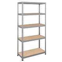 Стеллаж SBL 180KD 120x40/5 полок (разборная стойка) (750 кг. на секцию)